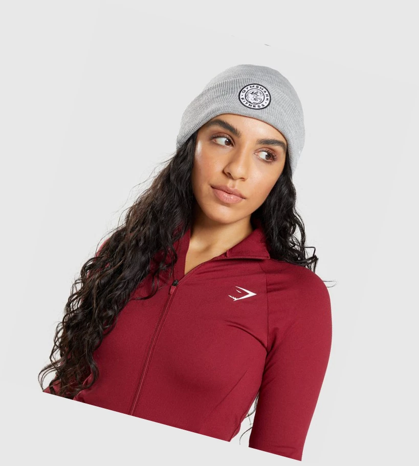 Gymshark New Era Legacy Cuff Knit Naisten Headband Harmaat | EAYQLC046