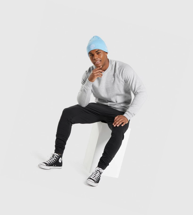 Gymshark New Era Legacy Cuff Knit Naisten Headband Sininen | EGWARS043