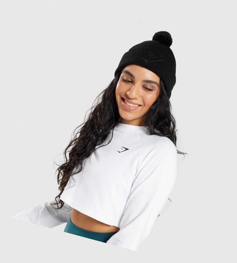 Gymshark New Era Mini Pom Miesten Headband Mustat | BZUNDP492