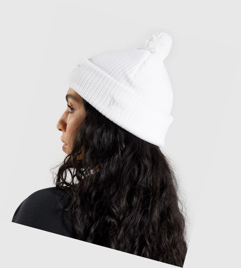 Gymshark New Era Mini Pom Miesten Headband Valkoinen | VAIDJB182
