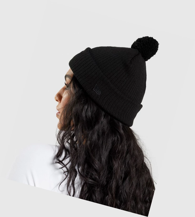Gymshark New Era Mini Pom Naisten Headband Mustat | BGPWAO940