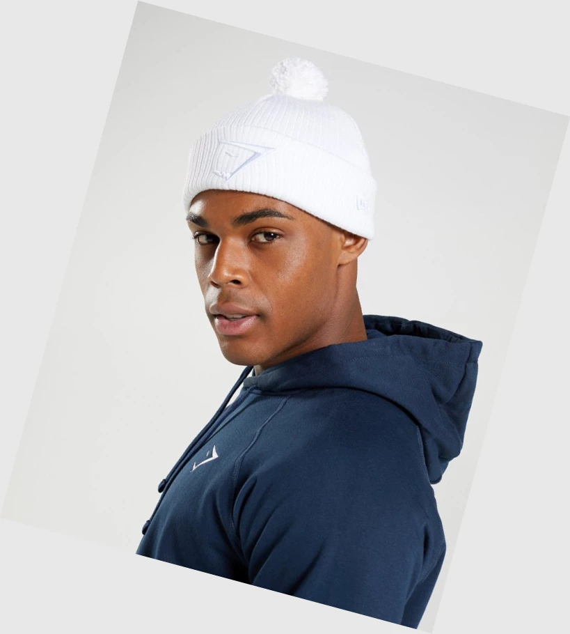 Gymshark New Era Mini Pom Naisten Headband Valkoinen | EGXLFW563