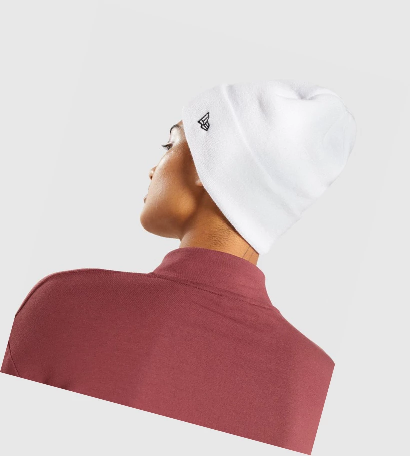 Gymshark New Era Sharkhead Cuff Knit Miesten Headband Valkoinen | XHJCMY085