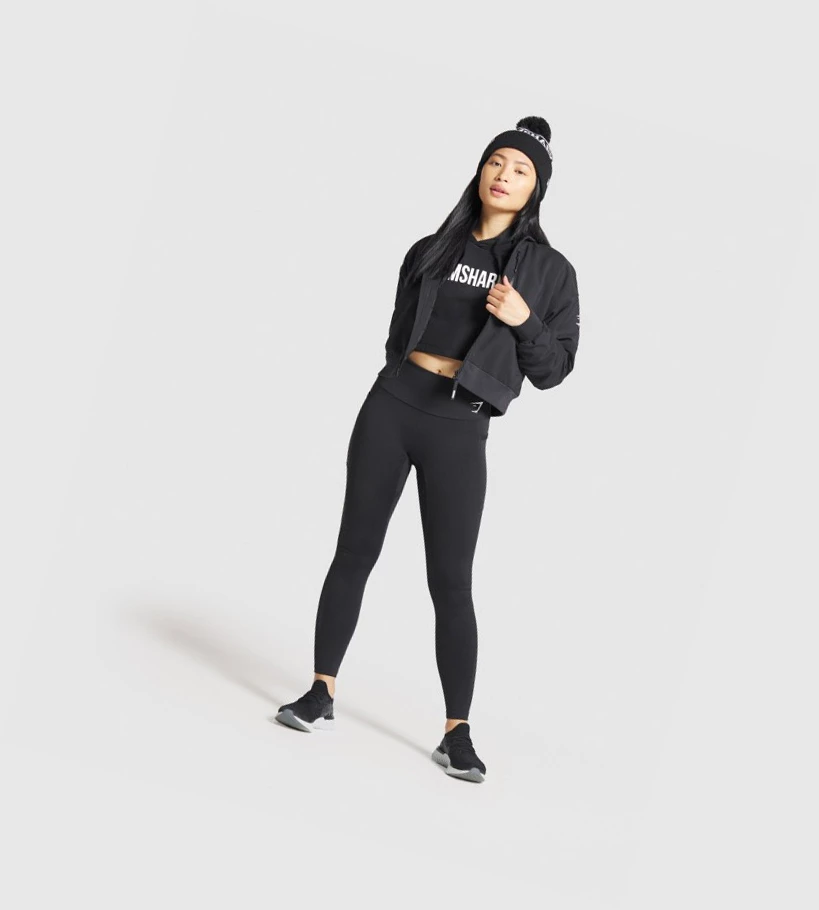 Gymshark New Era Tab Beanie Miesten Headband Mustat | CVTZNF725