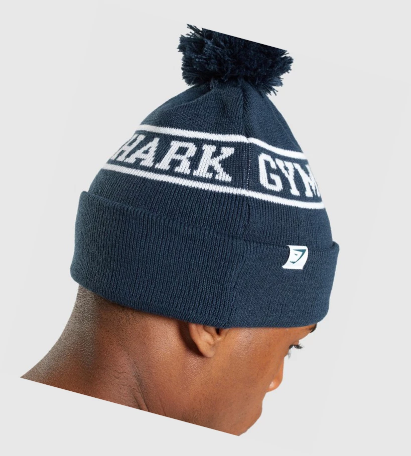 Gymshark New Era Tab Beanie Miesten Headband Sininen | HNEICT164