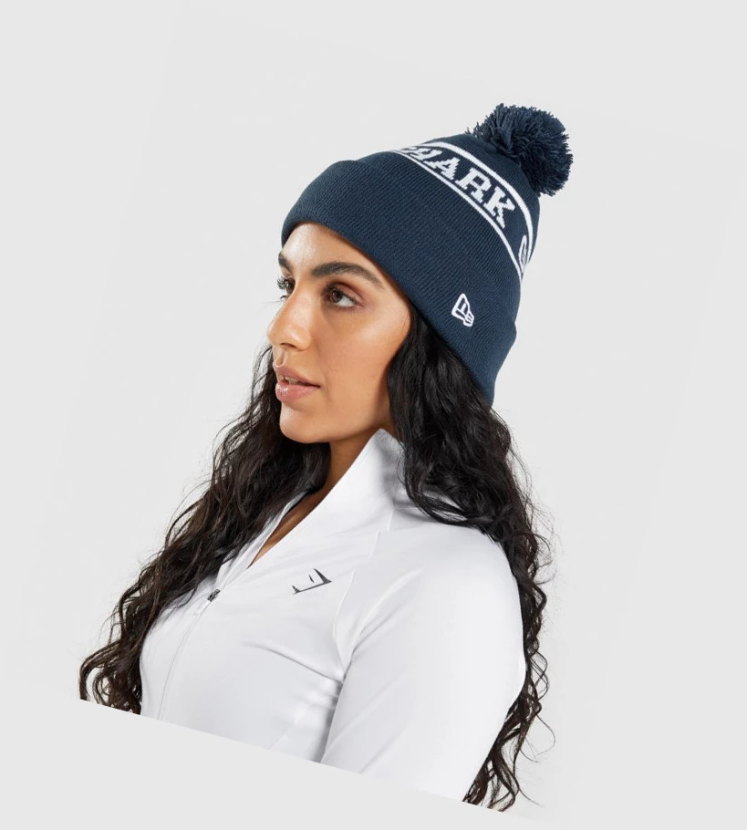 Gymshark New Era Tab Beanie Miesten Headband Sininen | HNEICT164