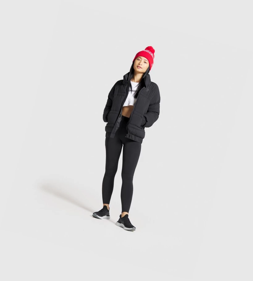 Gymshark New Era Tab Beanie Miesten Headband Punainen | JURVXB158