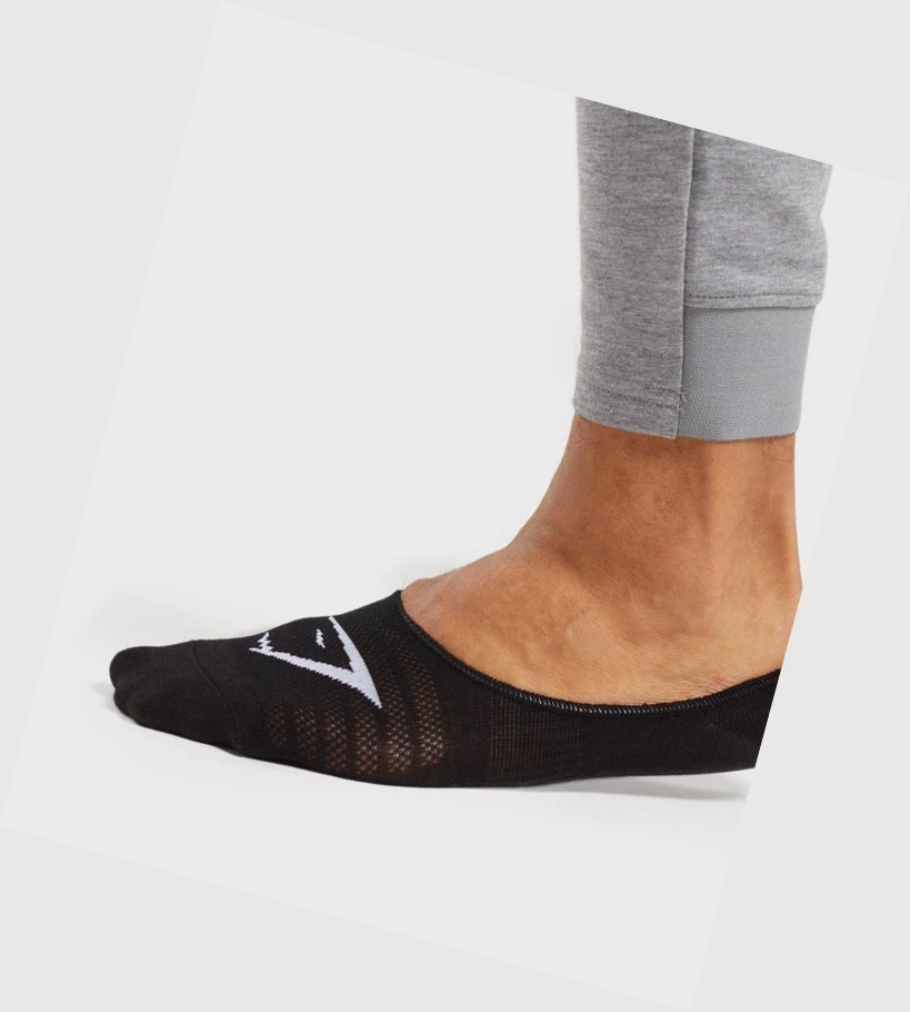 Gymshark No Show 3pk Naisten Sukat Mustat | YORQVP847