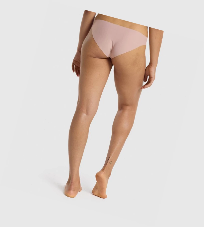 Gymshark No VPL Bikini Brief Naisten Alusvaatteet Harmaat Ruskea | FHZOBA097