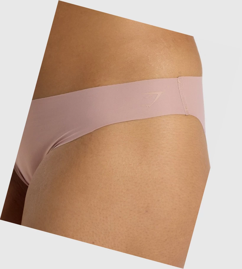 Gymshark No VPL Bikini Brief Naisten Alusvaatteet Harmaat Ruskea | FHZOBA097