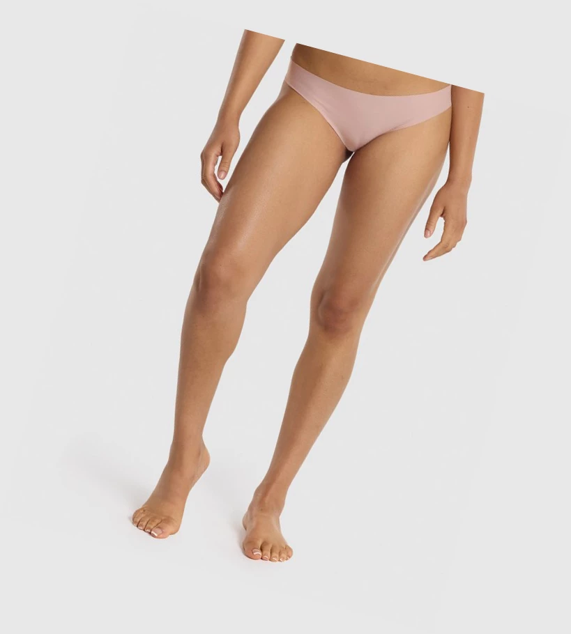 Gymshark No VPL Bikini Brief Naisten Alusvaatteet Harmaat Ruskea | FHZOBA097