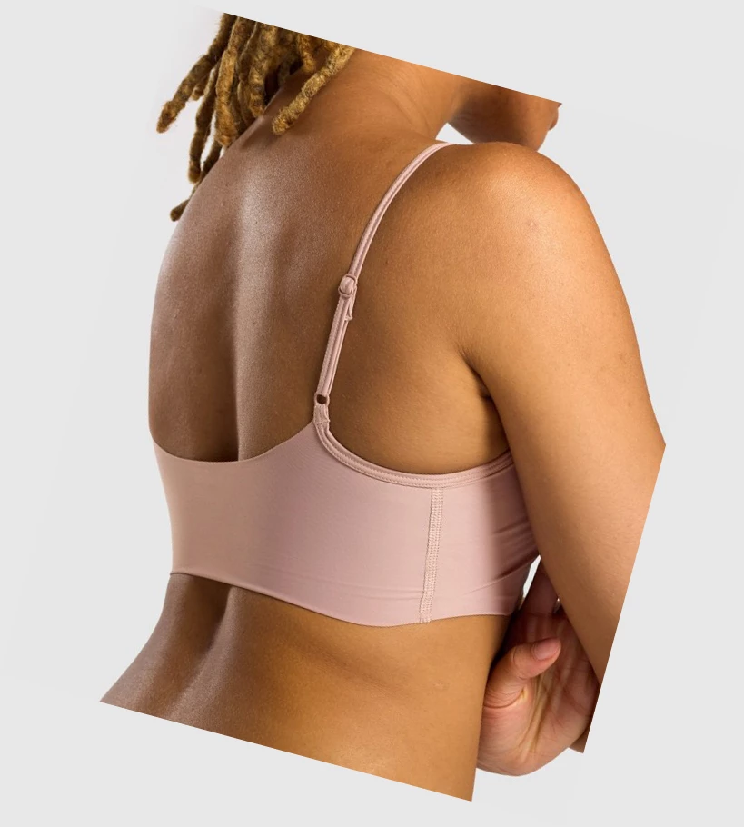 Gymshark No VPL Bralette Naisten Alusvaatteet Harmaat Ruskea | ONHRUT387