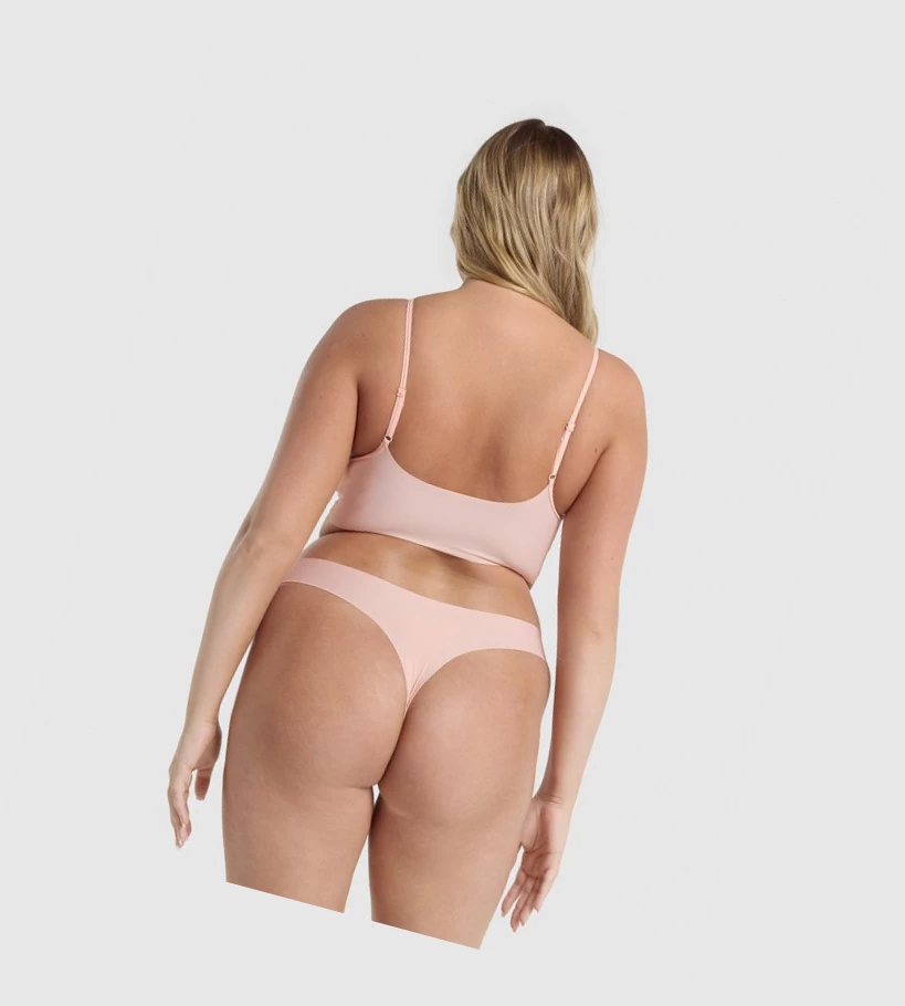 Gymshark No VPL Bralette Naisten Alusvaatteet Vaaleanpinkki | RJXVQF837