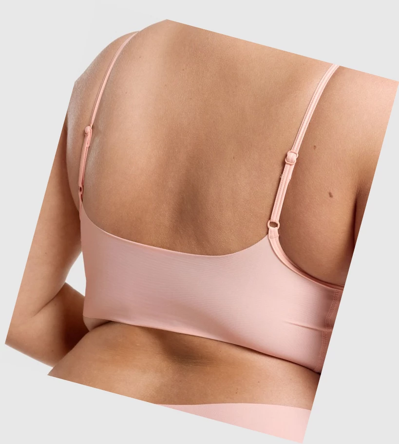 Gymshark No VPL Bralette Naisten Alusvaatteet Vaaleanpinkki | RJXVQF837
