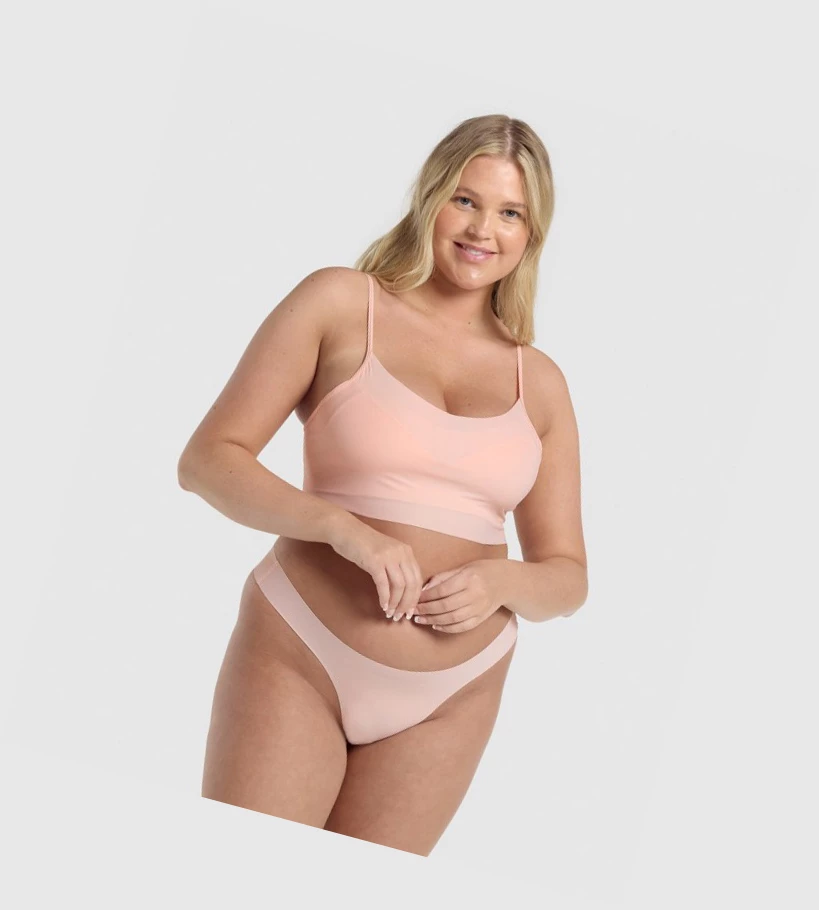 Gymshark No VPL Bralette Naisten Alusvaatteet Vaaleanpinkki | RJXVQF837