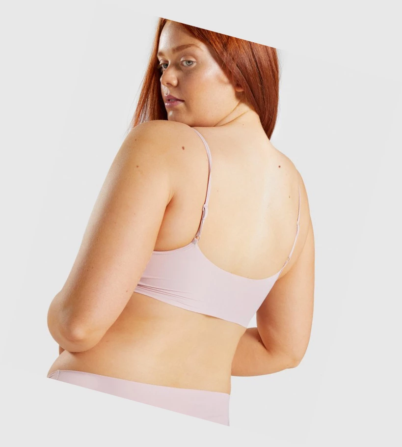 Gymshark No VPL Bralette Naisten Alusvaatteet Pinkki | YKLEBJ035