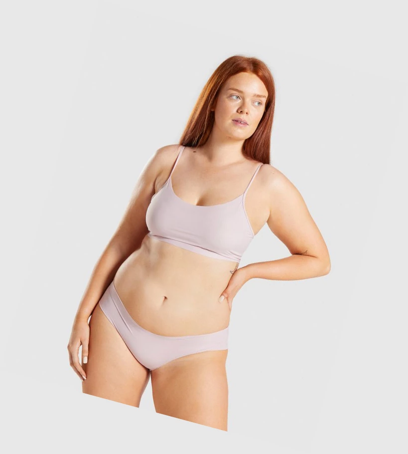 Gymshark No VPL Bralette Naisten Alusvaatteet Pinkki | YKLEBJ035