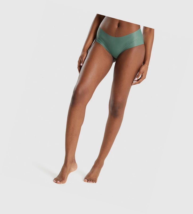 Gymshark No VPL Hipster 3pk Naisten Alusvaatteet Viininpunainen Sininen Vihreä | ATCDGX462
