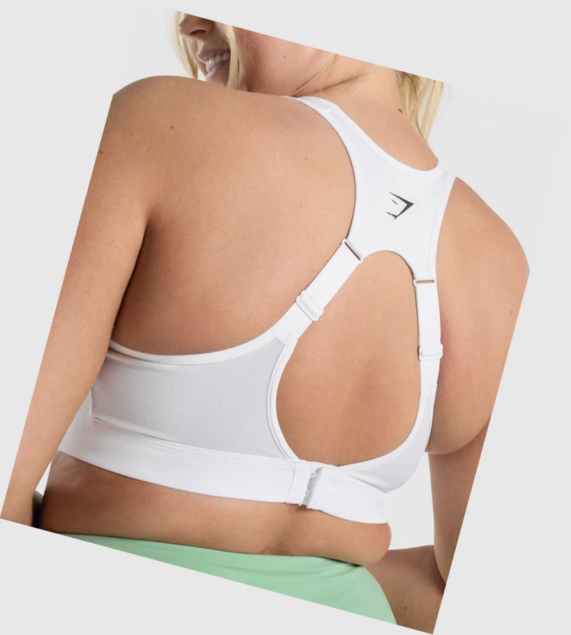 Gymshark Open Back Koulutus Naisten Urheiluliivit Valkoinen | MGJSXD926