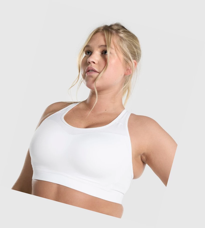Gymshark Open Back Koulutus Naisten Urheiluliivit Valkoinen | MGJSXD926