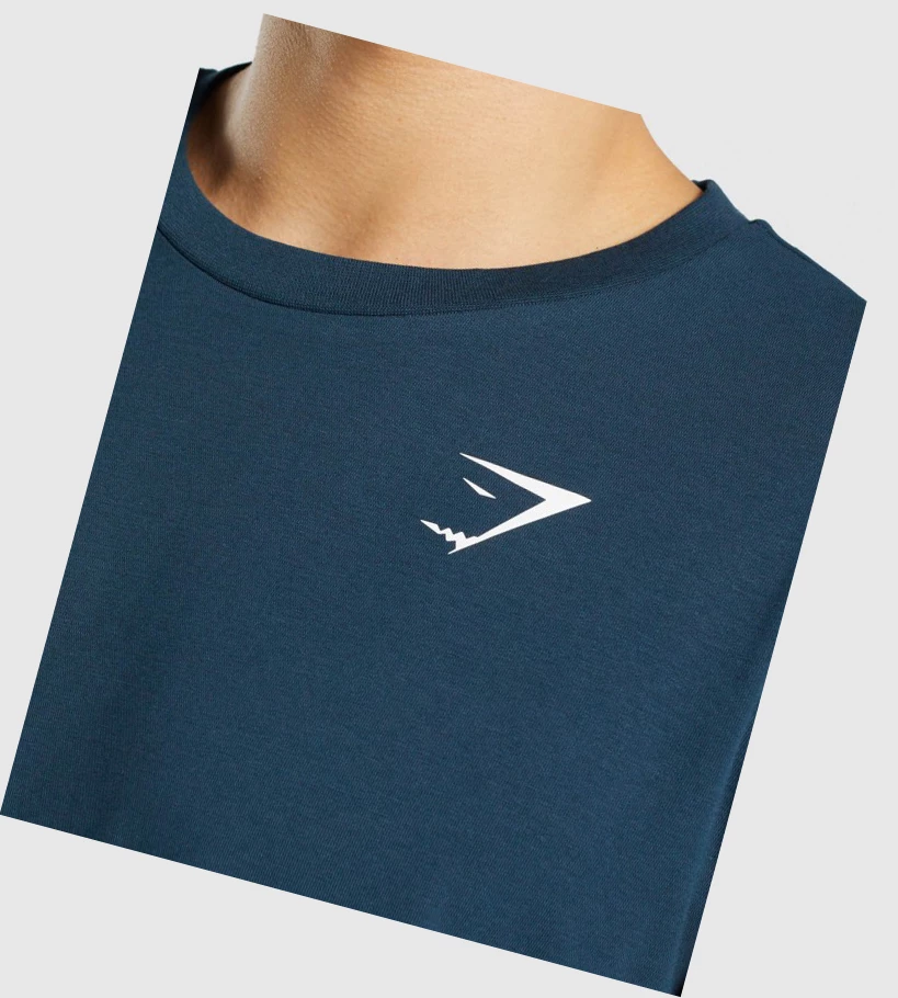 Gymshark Oversized Miesten T Paidat Laivastonsininen | ERJALX804