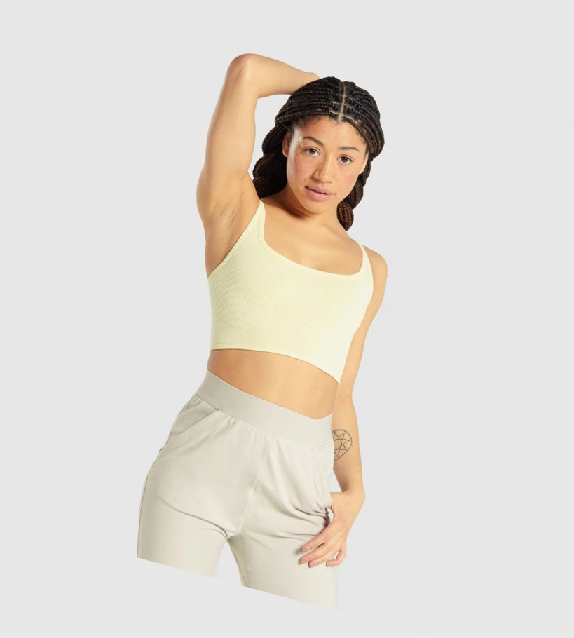 Gymshark Pause Bralette Naisten Alusvaatteet Keltainen | KNRXGW429