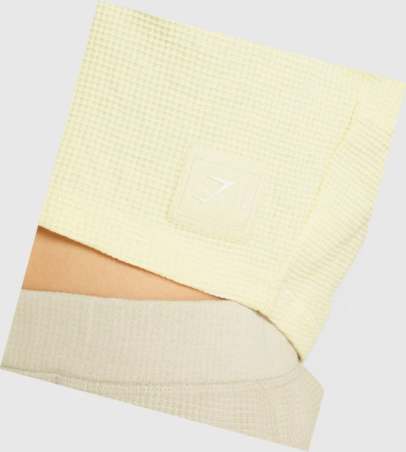 Gymshark Pause Crop Top Naisten Puserot Keltainen | VGWUJC431