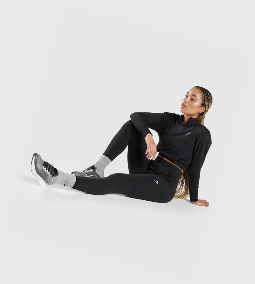 Gymshark Pippa Koulutus Naisten Juoksuvaatteet Mustat | IWEMXF052