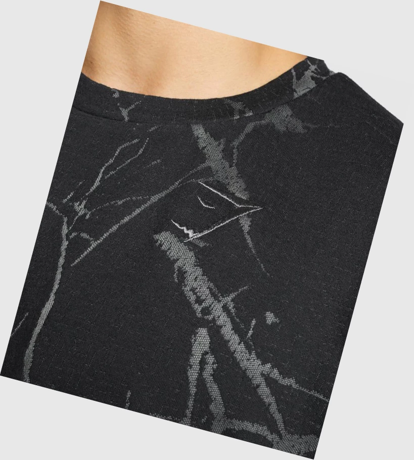 Gymshark Power Crew Miesten T Paidat Mustat | RVFYIB823