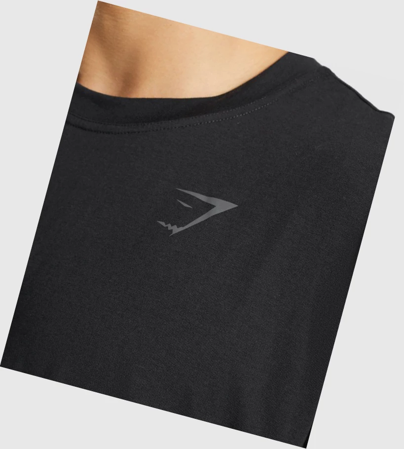 Gymshark Power Miesten T Paidat Mustat | WNAQYX548