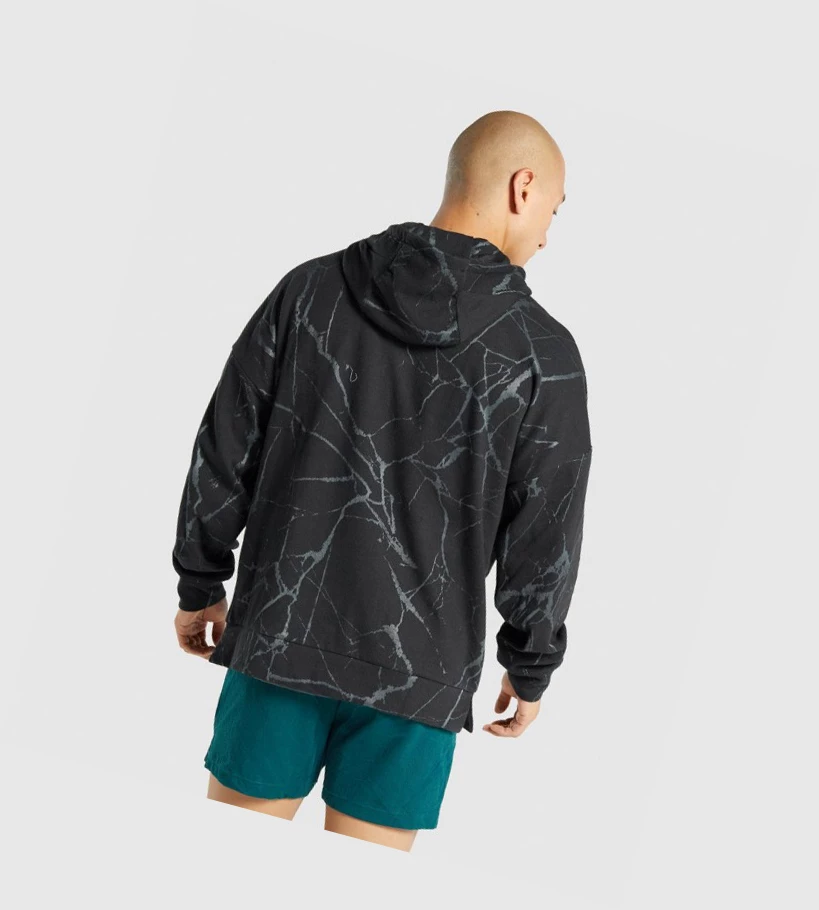 Gymshark Power Zip Up Miesten Vaatteet Mustat | CNITPH952