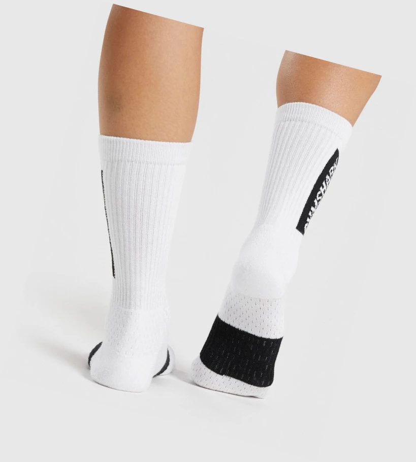 Gymshark Premium (1pk) Miesten Sukat Valkoinen | UQXVZR152
