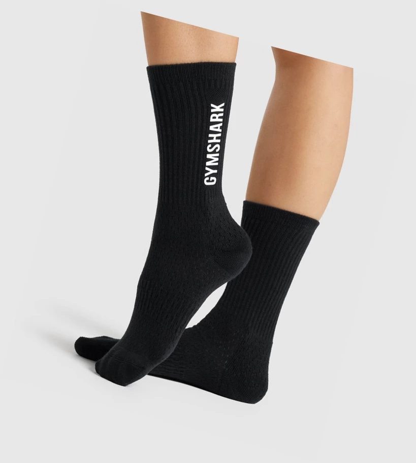 Gymshark Premium Logo Naisten Sukat Mustat | RNLHQO926