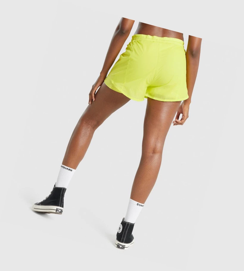 Gymshark Pulse 2 in 1 Naisten Shortsit Keltainen | BMDYRX328