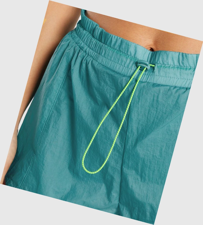 Gymshark Pulse 2 in 1 Naisten Shortsit Turkoosi | GYXRQF378
