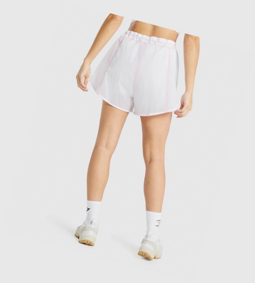 Gymshark Pulse 2 in 1 Naisten Shortsit Valkoinen | FVHWJN839