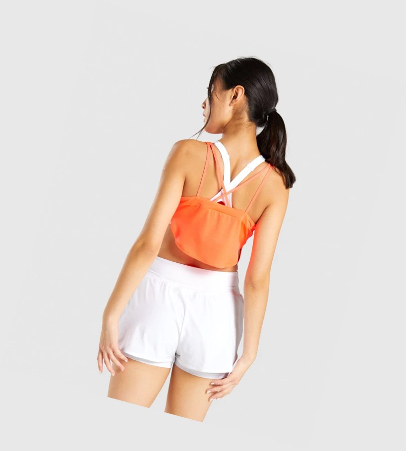 Gymshark Pulse Crop Top Naisten Puserot Koralli | RWYNKI817