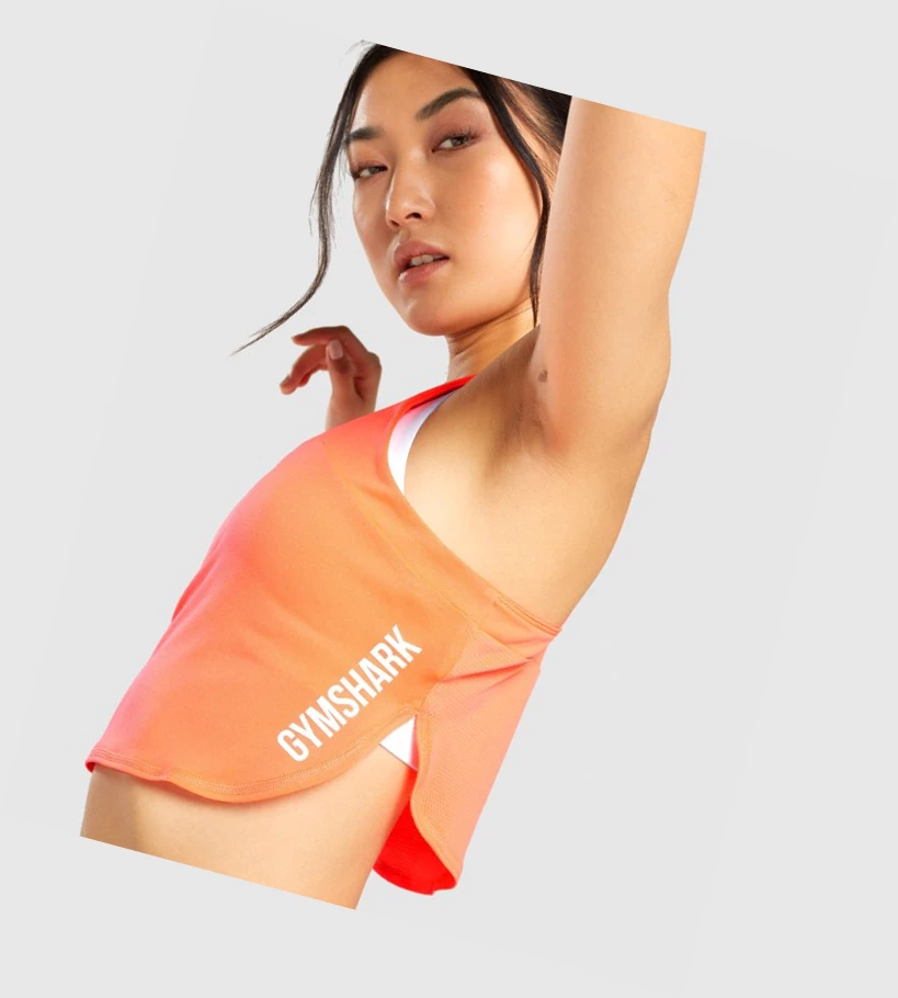Gymshark Pulse Crop Top Naisten Puserot Koralli | RWYNKI817