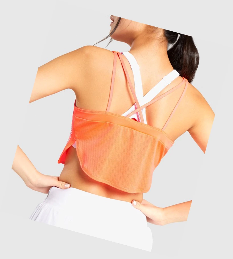 Gymshark Pulse Crop Top Naisten Puserot Koralli | RWYNKI817