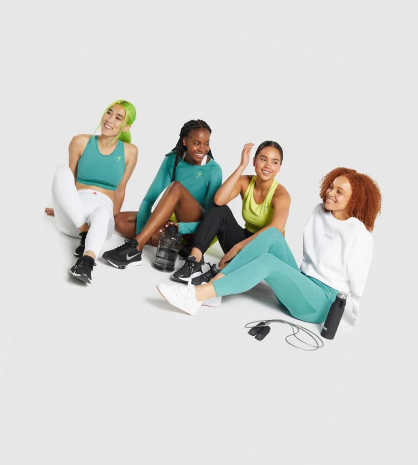 Gymshark Pulse High Waisted Naisten Leggingsit Turkoosi | HKDJXN183
