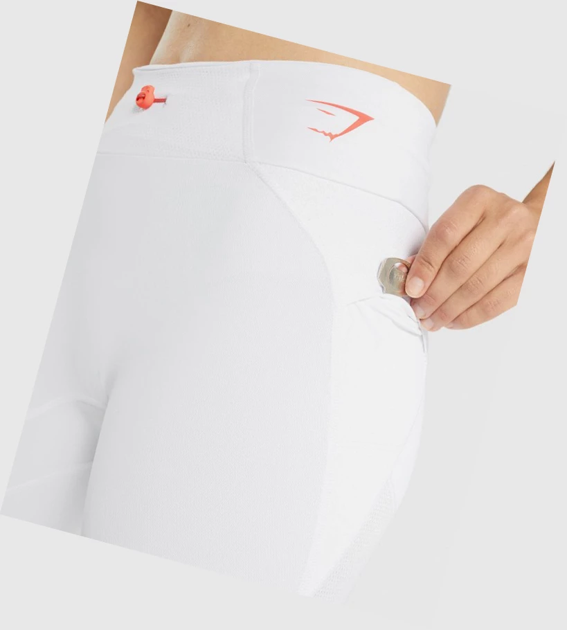 Gymshark Pulse High Waisted Naisten Leggingsit Valkoinen | NLDGCP724