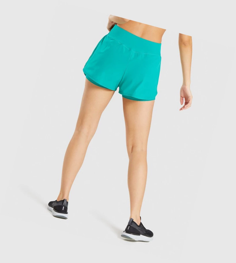 Gymshark Pulse Mid Rise Naisten Shortsit Vihreä | VNKQBM163