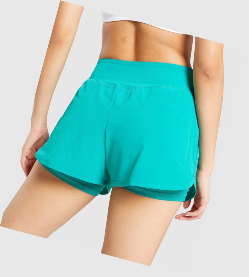 Gymshark Pulse Mid Rise Naisten Shortsit Vihreä | VNKQBM163