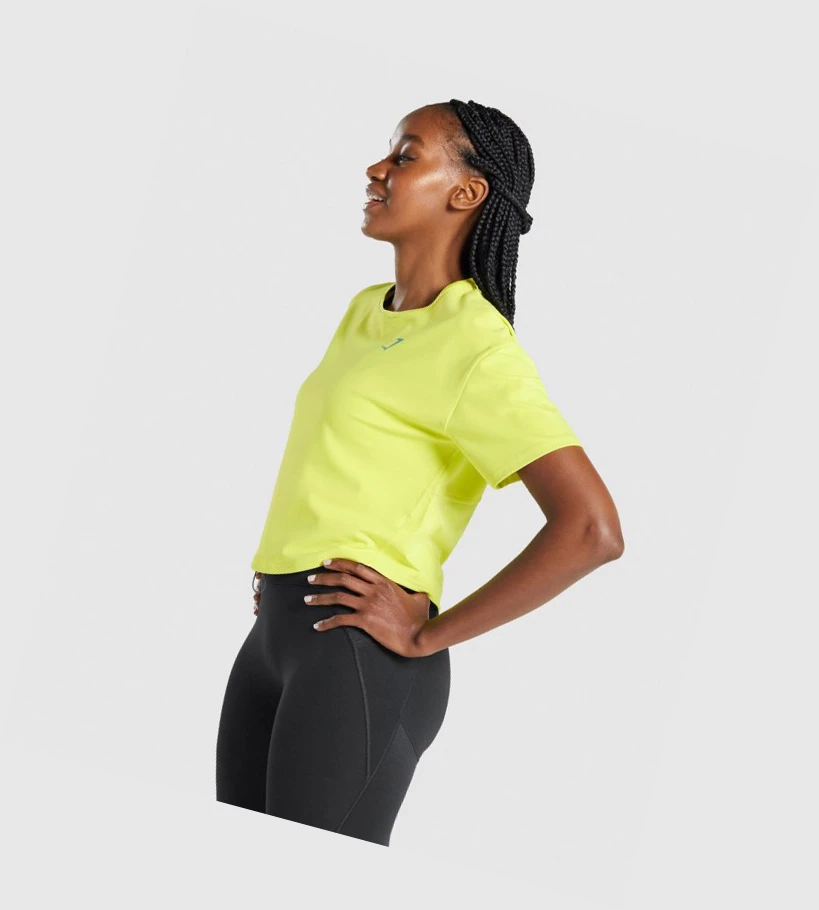 Gymshark Pulse Naisten T Paidat Keltainen | ZUMIDJ904