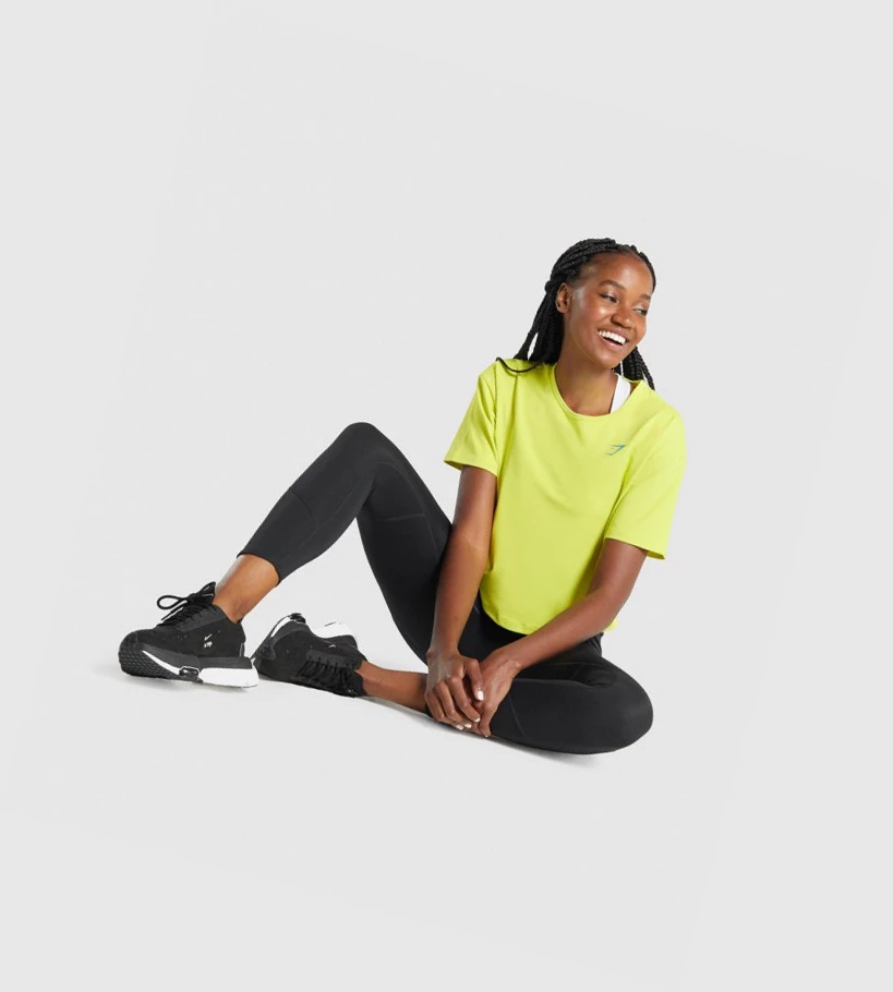 Gymshark Pulse Naisten T Paidat Keltainen | ZUMIDJ904