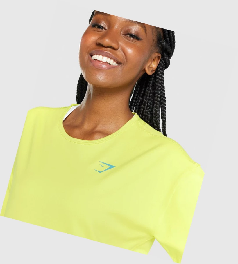 Gymshark Pulse Naisten T Paidat Keltainen | ZUMIDJ904
