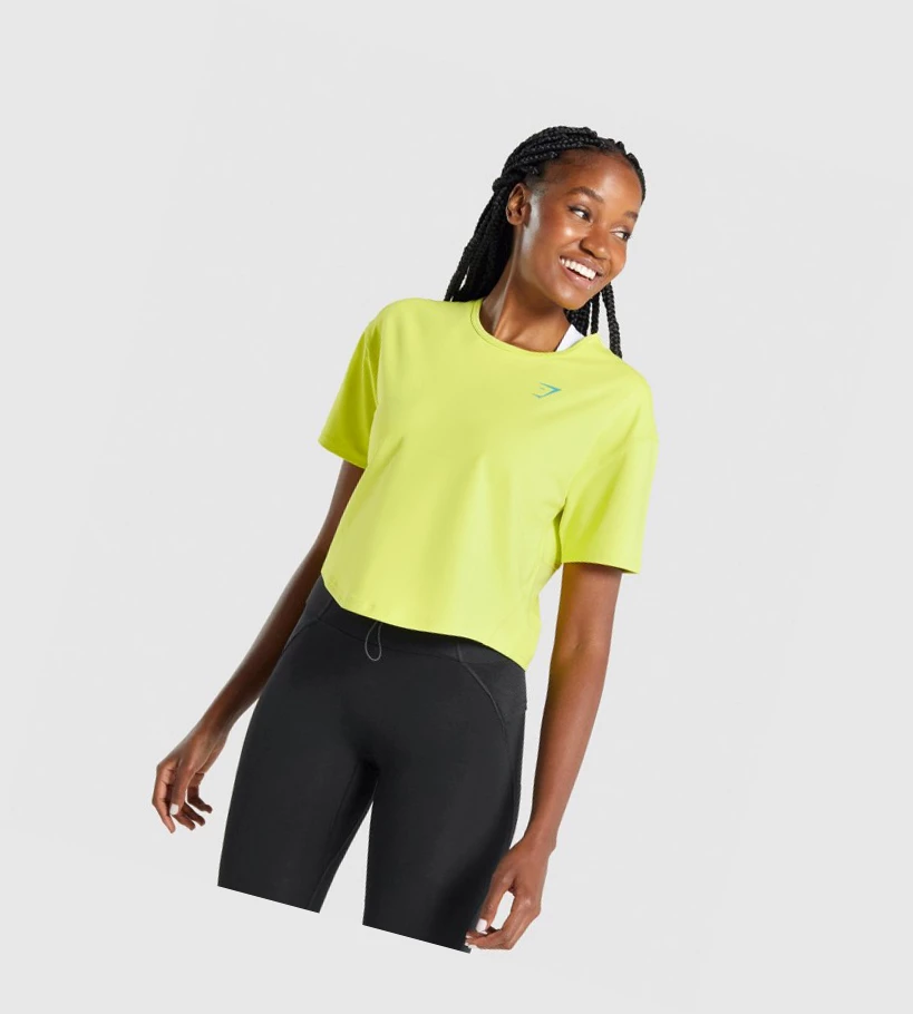 Gymshark Pulse Naisten T Paidat Keltainen | ZUMIDJ904