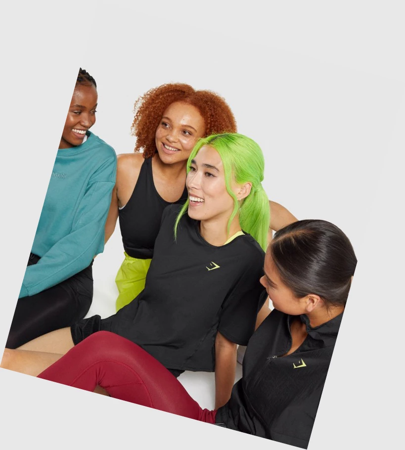 Gymshark Pulse Naisten T Paidat Mustat | NFGOQI273
