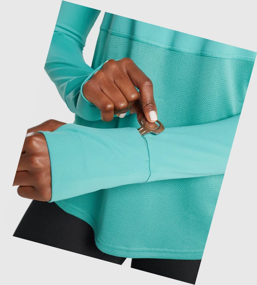 Gymshark Pulse Naisten T Paidat Turkoosi | LOUJAY450