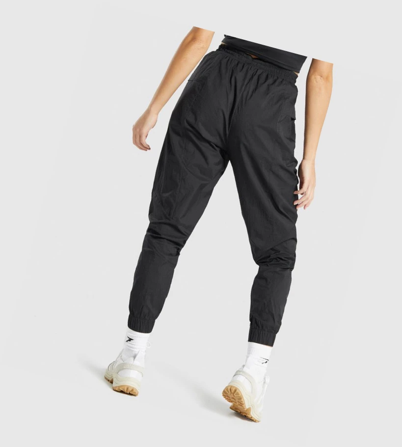 Gymshark Pulse Woven Naisten Juoksuvaatteet Mustat | AWCJUM490